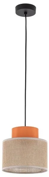 Κρεμαστό Φωτιστικό Οροφής E27 15W IP20 Duo TK Lighting-3255-Κίτρινο 3255