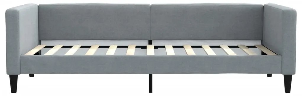 vidaXL Καναπές Κρεβάτι Ανοιχτό Γκρι 90 x 200 εκ. Υφασμάτινος