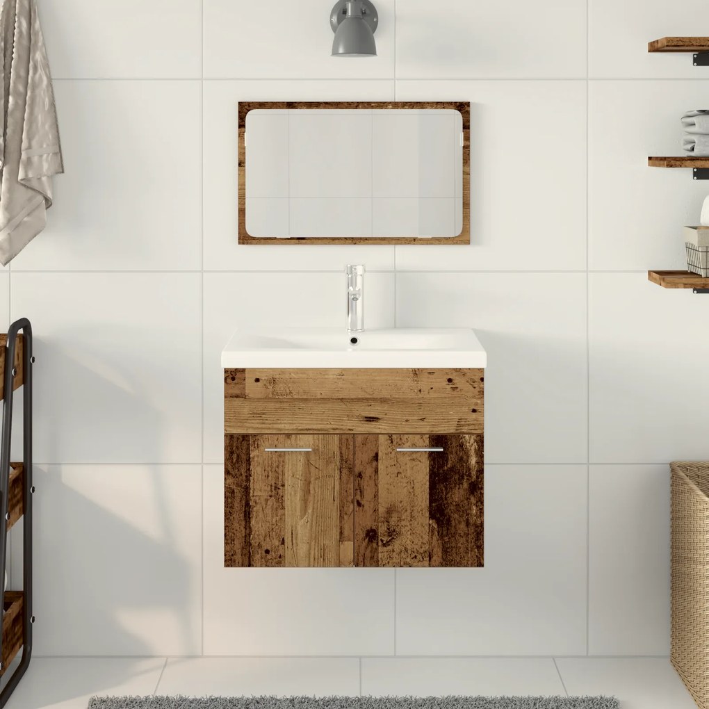 vidaXL Σετ Άλλο 2 pcs Ξύλινο Καφέ 61 x 39 x 18 εκ Σύνθετο ξύλο