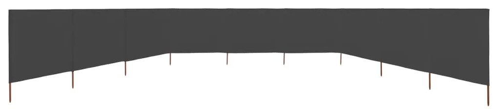 vidaXL Προστατευτικό Αέρα με 9 Πάνελ Ανθρακί 1200 x 80 εκ. Υφασμάτινο