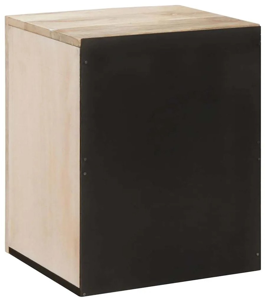 vidaXL Ντουλάπι Μπάνιου Λευκό 38 x 33.5 x 160 εκ Στερεό Ξύλο Μάνγκο
