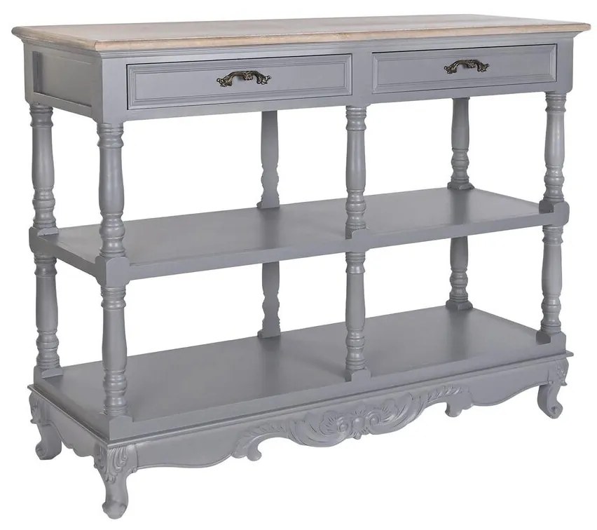 Σκευοθήκη DKD Home Decor Γκρι Φυσικό Ξυλο παουλόβνια Ξύλο MDF 117 x 39 x 89 cm