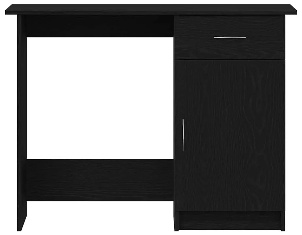 vidaXL Γραφείο Μαύρη δρυς 100 x 50 x 76 εκ. Επεξεργασμένο ξύλο