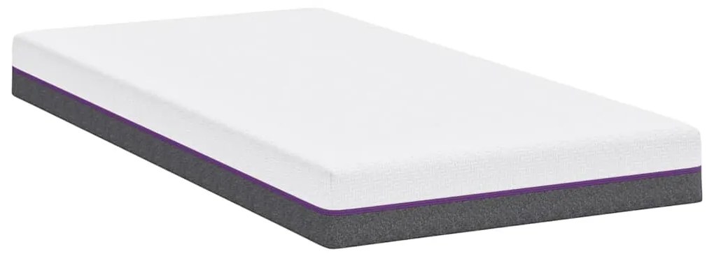 vidaXL Στρώμα Λευκό και Γκρι 90 x 200 cm Pěna