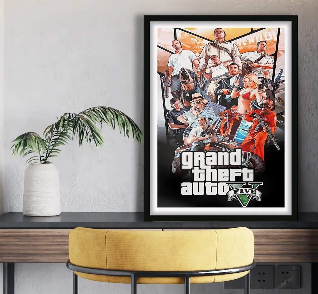 Πόστερ &amp; Κάδρο Grand Theft Auto 5 GM199 30x40cm Εκτύπωση Πόστερ (χωρίς κάδρο)