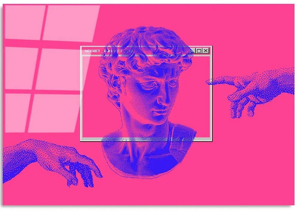 Πίνακας Γυάλινος 123BZM2258 100x70cm Multi Wallity Horizontal Γυαλί