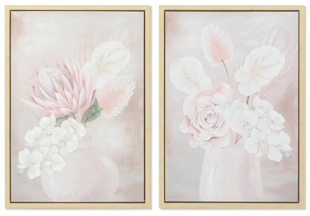 Καμβάς DKD Home Decor πολυστερίνη Καμβάς 50 x 4 x 70 cm (2 Τεμάχια)