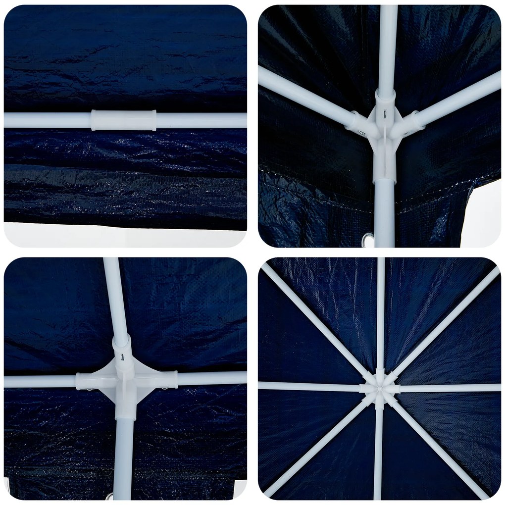 vidaXL Τέντα Πάρτι Μπλε 8x4 μ PE