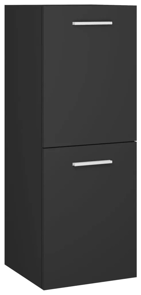 vidaXL Ντουλάπι Μπάνιου Γκρι 30 x 30 x 80 εκ. από Μοριοσανίδα