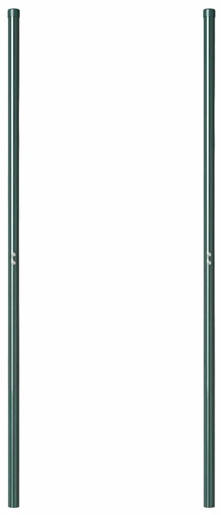 vidaXL Πό posts φράχτη 2 pcs Πράσινο 140 cm