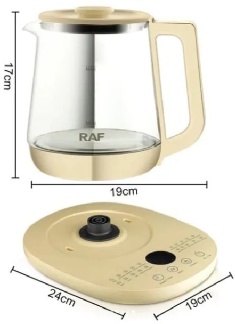Raf Ηλεκτρικός βραστήρας 1.5L 800W R.7937 - Multifunctional Health Pot