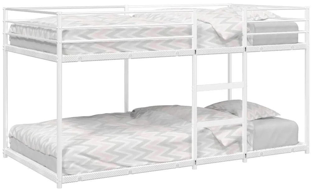vidaXL Κουκέτα χωρίς στρώμα Λευκό 80x200 cm Ατσάλι