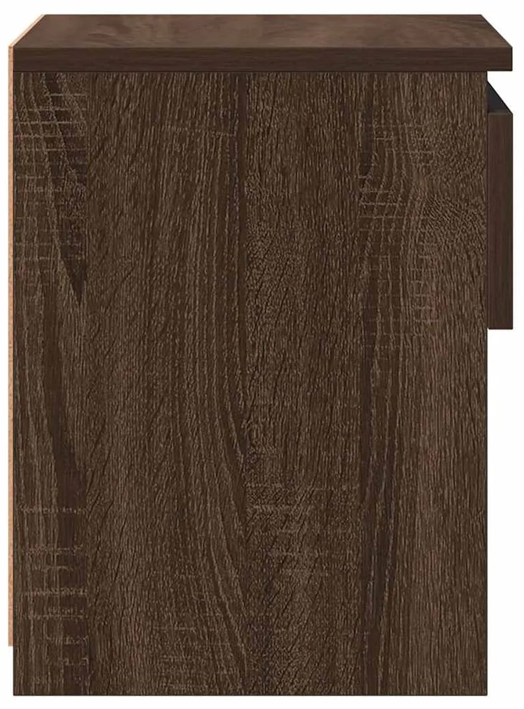 vidaXL Κομοδίνο Καφέ Δρυς 40 x 30 x 39 εκ. από Επεξεργασμένο Ξύλο