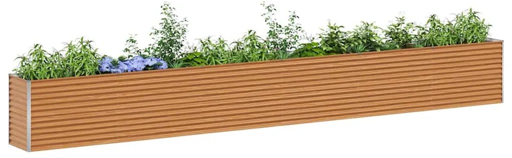 vidaXL Υπερυψωμένη Ζαρντινιέρα 582 x 50 x 68 εκ. Επικαλυμμένος Χάλυβας