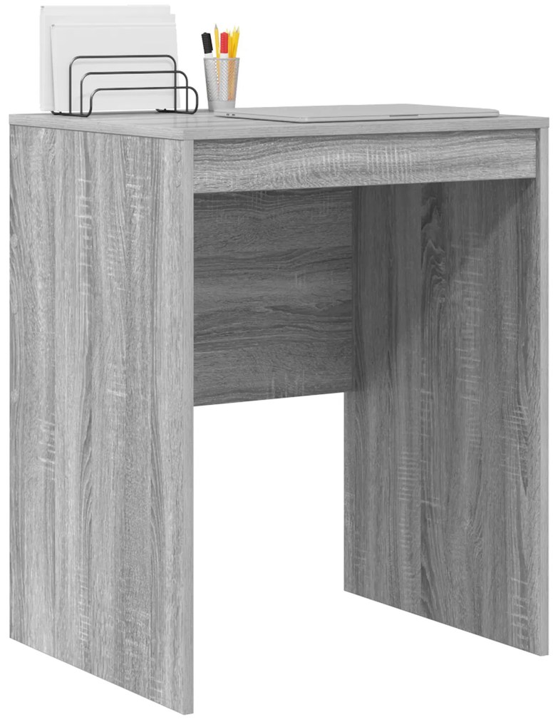 vidaXL Γραφείο γραφής Γκρι sonoma Μοριοσανίδα 60 x 50 x 76 εκ Απλό