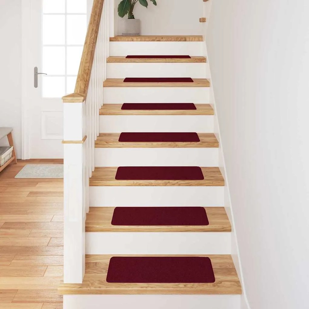 vidaXL Σκαλοπάτια 15 pcs Μπορντό 60 x 25 cm Πολυπροπυλένιο