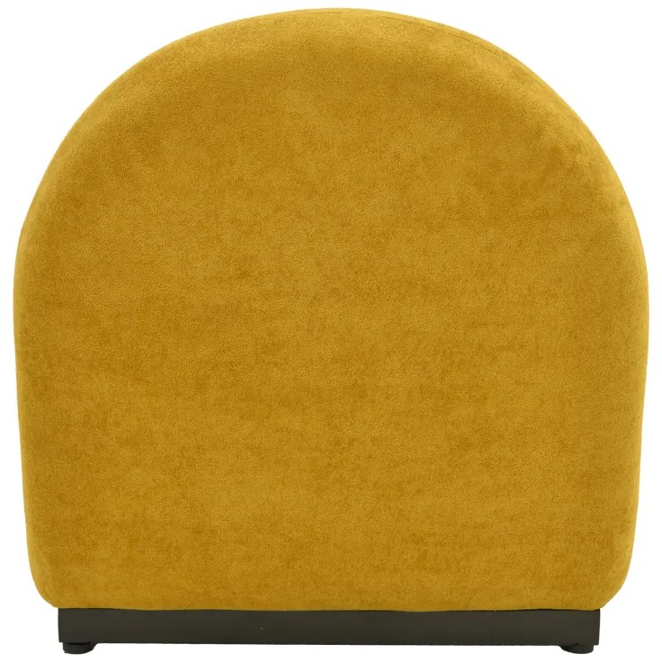 Πολυθρόνα περιστρεφόμενη Zenny pakoworld υφασμα κίτρινο 64x85x68εκ