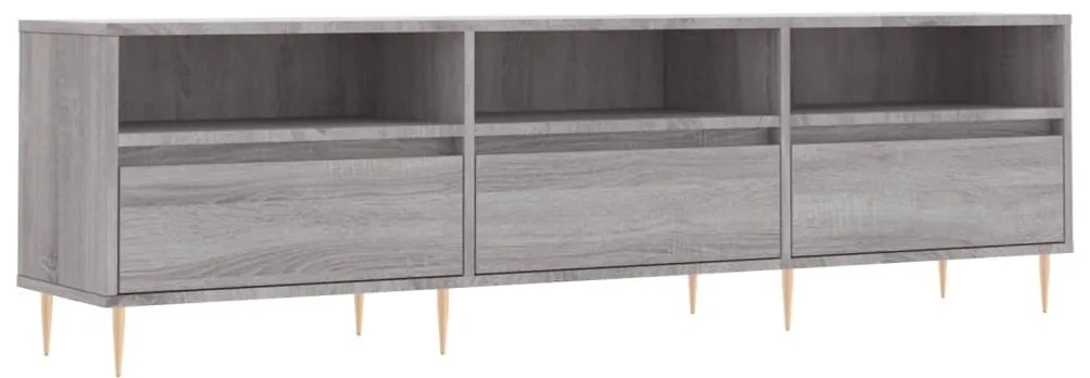 vidaXL Έπιπλο Τηλεόρασης Γκρι Sonoma 150x30x44,5 εκ. από Επεξεργ. Ξύλο