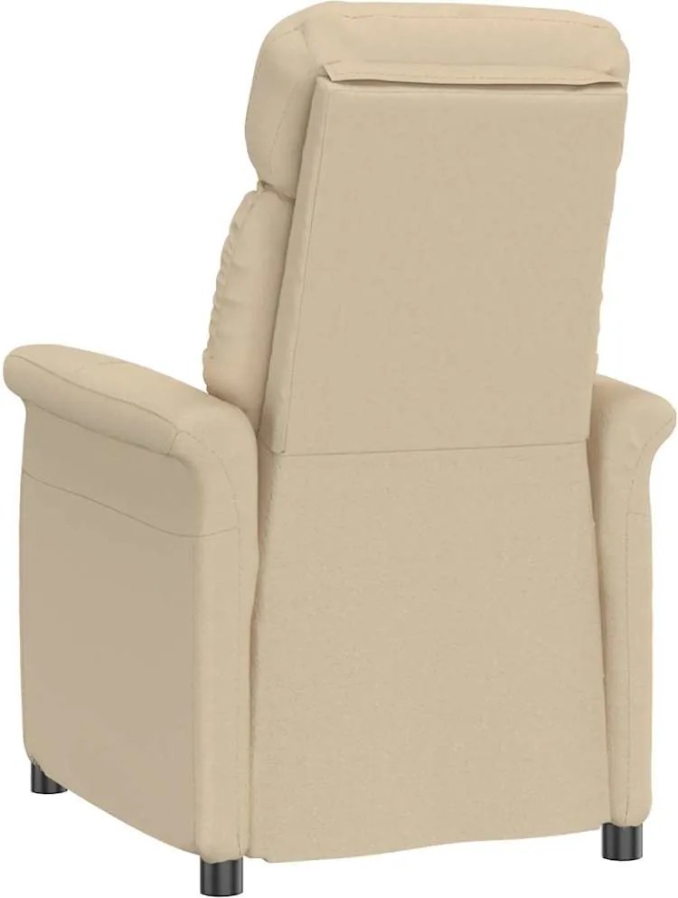 vidaXL Πολυθρόνα Κρεμ Μικροΐνες