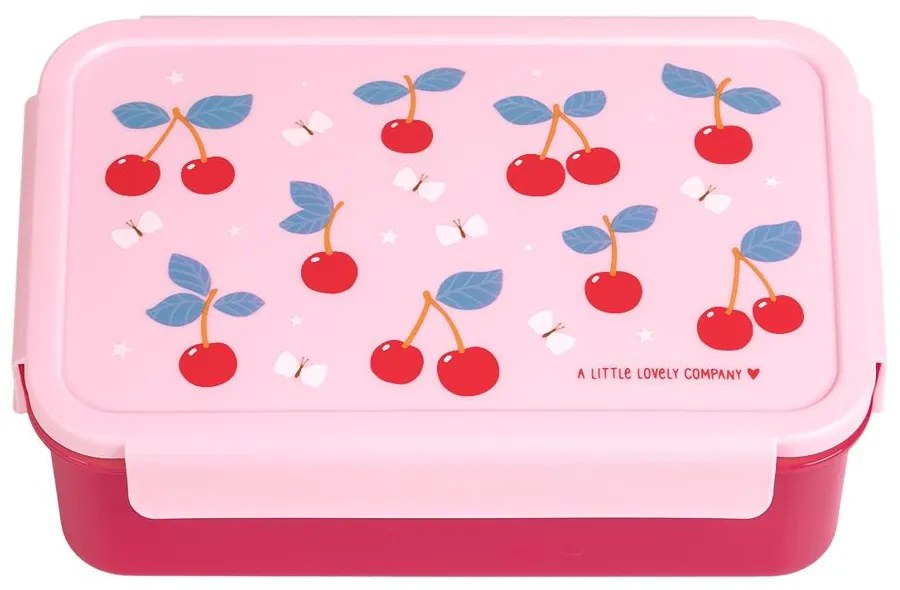 Φαγητοδοχείο Με Χωρίσματα 1.2lt (22x14.5x7) Α Little Lovely Company Cherries BBCHPI78