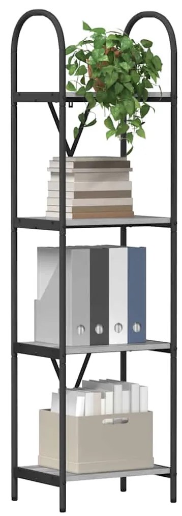 vidaXL Ράφι Βιβλίων Γκρι sonoma 40 x 30 x 146 εκ Επεξεργασμένο ξύλο