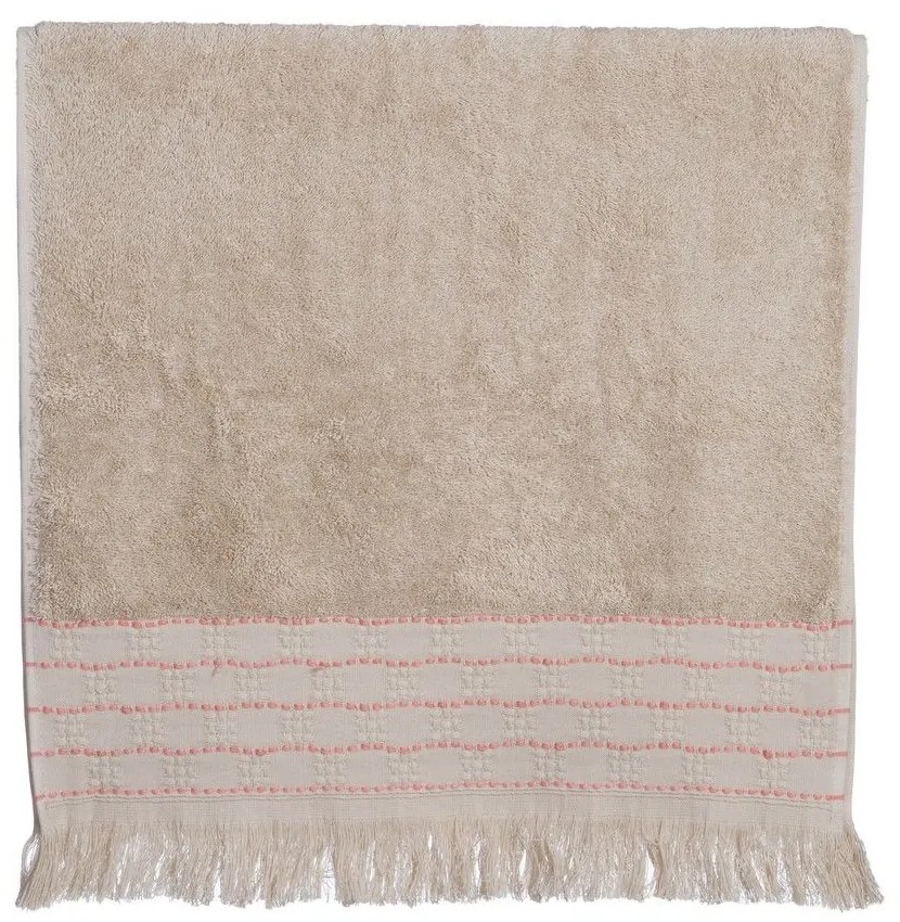 Πετσέτα Quantro Beige Nef-Nef Homeware Χεριών 30x50cm 100% Βαμβάκι