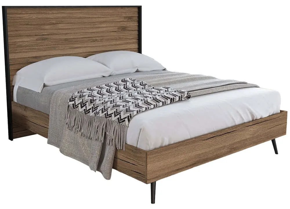 Κρεβάτι 787CDL1404 168x205x120cm Walnut Διπλό