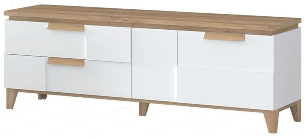 Έπιπλο Τηλεόρασης Breda 161587029 180x46x56cm Natural-White