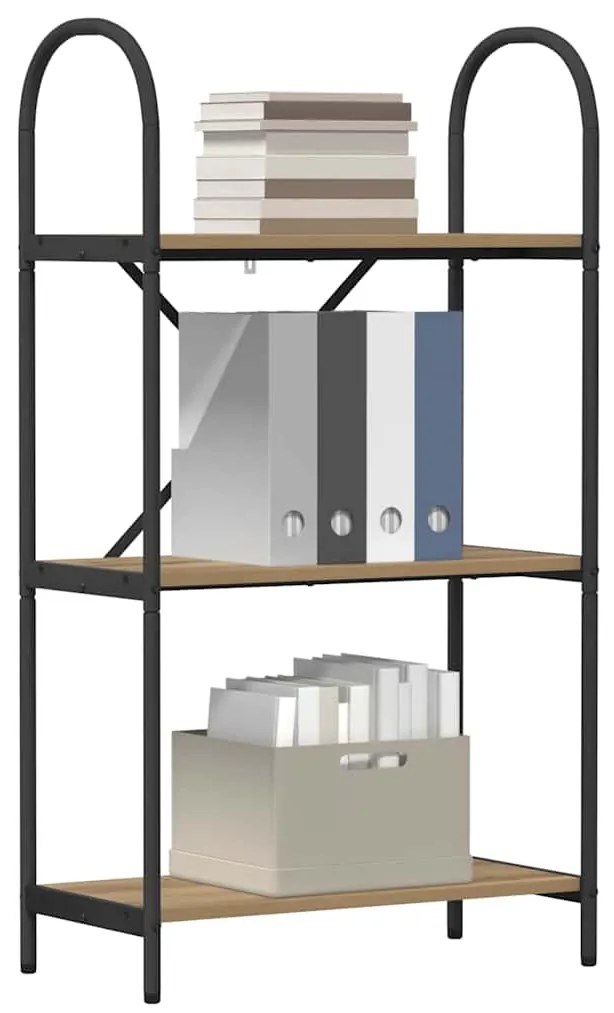 vidaXL Ράφι Βιβλίων artisan δρυς 60 x 30 x 109 εκ Επεξεργασμένο ξύλο