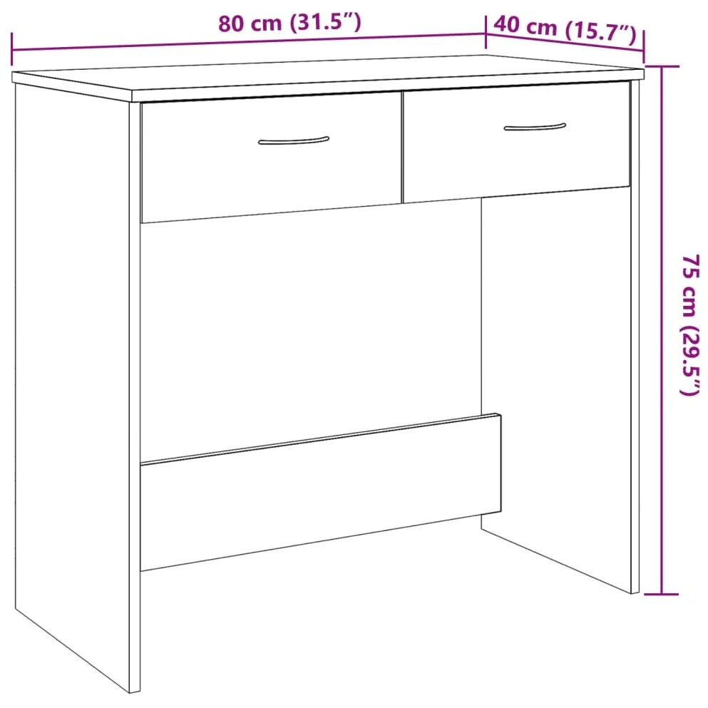 ΓΡΑΦΕΙΟ ΧΡΩΜΑ ΑΡΤΙΣΙΑΝΗ ΔΡΥΣ 80 X 40 X 75 ΕΚ. ΑΠΟ ΕΠΕΞ. ΞΥΛΟ 855993