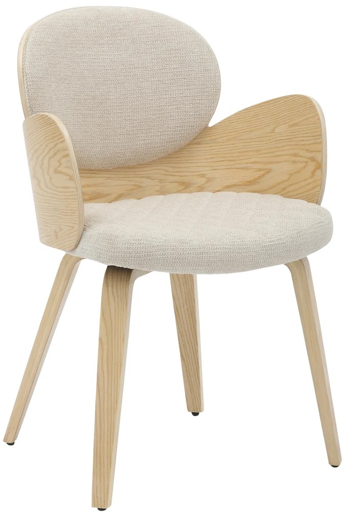 ΠΟΛΥΘΡΟΝΑΚΙ ΤΡΑΠΕΖΑΡΙΑΣ DARNELL HM9974.01 OAK Κ.Π.-ΕΚΡΟΥ ΥΦΑΣΜΑ 56x56x83Υεκ.