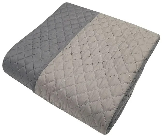 Κουβερλί Microfiber Ultrasonic Extra Υπέρδιπλο 240x260εκ. Γκρι-Γκρι Ανοιχτό