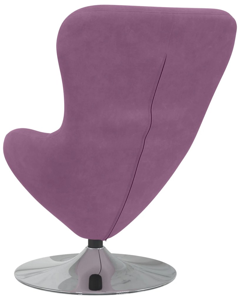 vidaXL Πολυθρόνα Αυγού Purple Velvet