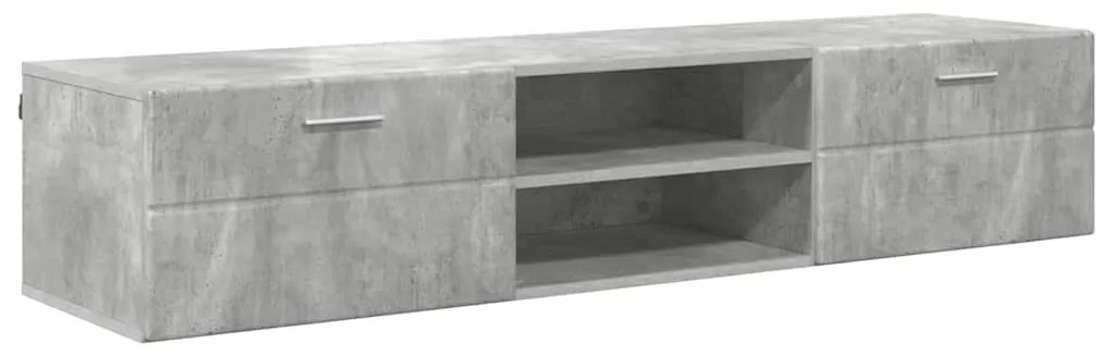 vidaXL Ντουλάπι TV με συρτάρι Γυαλιστερό λευκό 150 x 39 x 30 εκ