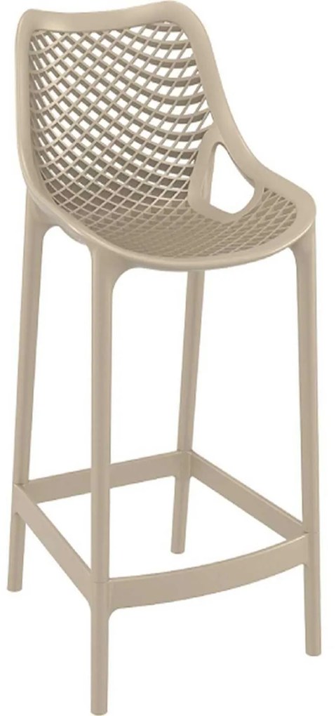 Σκαμπό Μπαρ Air 65 Dove Grey 20-0377 44X51X65/95cm Siesta Polypropylene