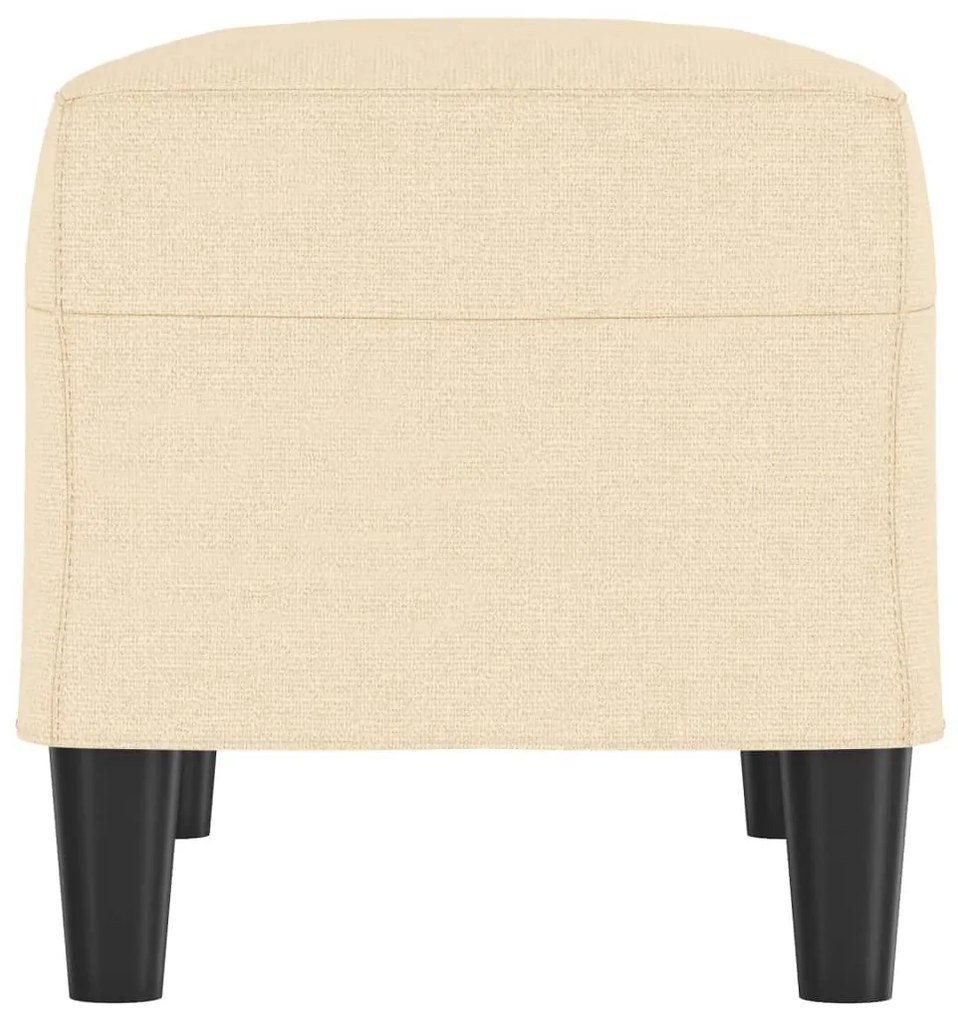 vidaXL Πάγκος Κρεμ 70 x 35 x 41 εκ. Υφασμάτινος