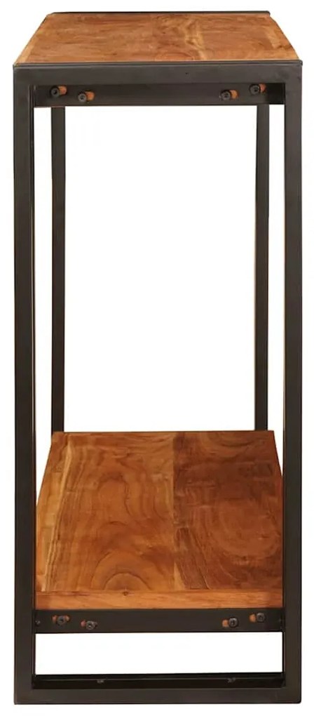 vidaXL Τραπέζι κονσόλας Καφέ 90 x 33 x 75 εκ Στερεό Ξύλο Ακακίας