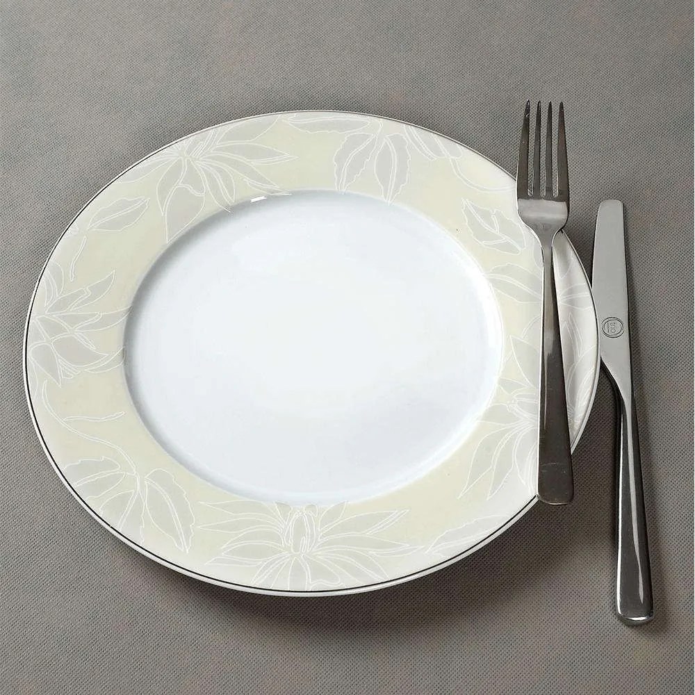 Σερβίτσιο Πιάτα Φαγητού Leaves (Σετ 72Τμχ) 42.264.30 Beige-Multi Cryspo Trio 72 τμχ Porcelain