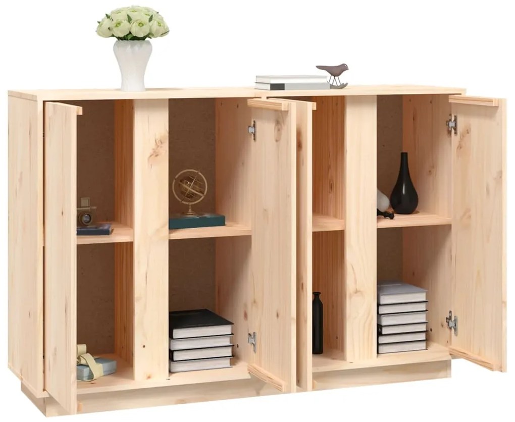 vidaXL Μπουφές 120 x 35 x 80 εκ. από Μασίφ Ξύλο Πεύκου