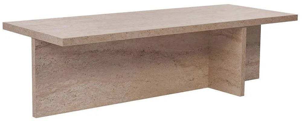 Τραπέζι Σαλονιού Harbor 746NRD1103 120x45x30cm Travertine Beige