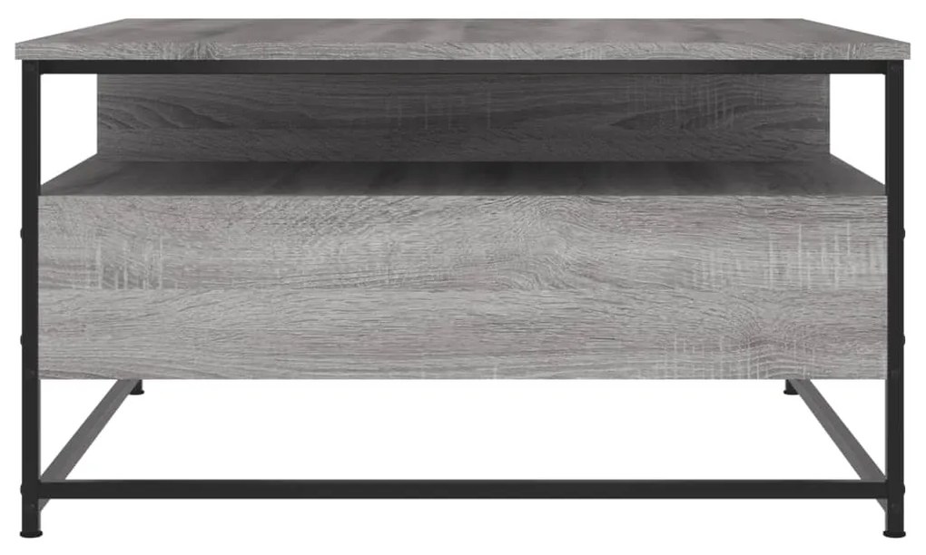 vidaXL Τραπεζάκι Σαλονιού Γκρι Sonoma 80 x 80 x 45 εκ. Επεξεργ. Ξύλο