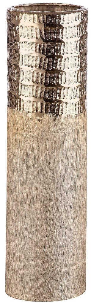 Βάζο ArteLibre Αντικέ Χρυσό Αλουμίνιο 35.5cm