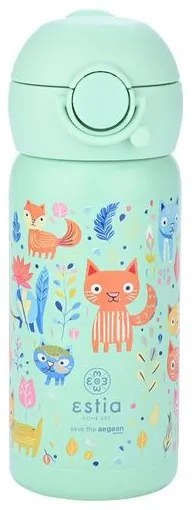Estia Θερμός Παιδικό Wonder Bottle Save The Aegean 350ml Feline Foliage 01-23461