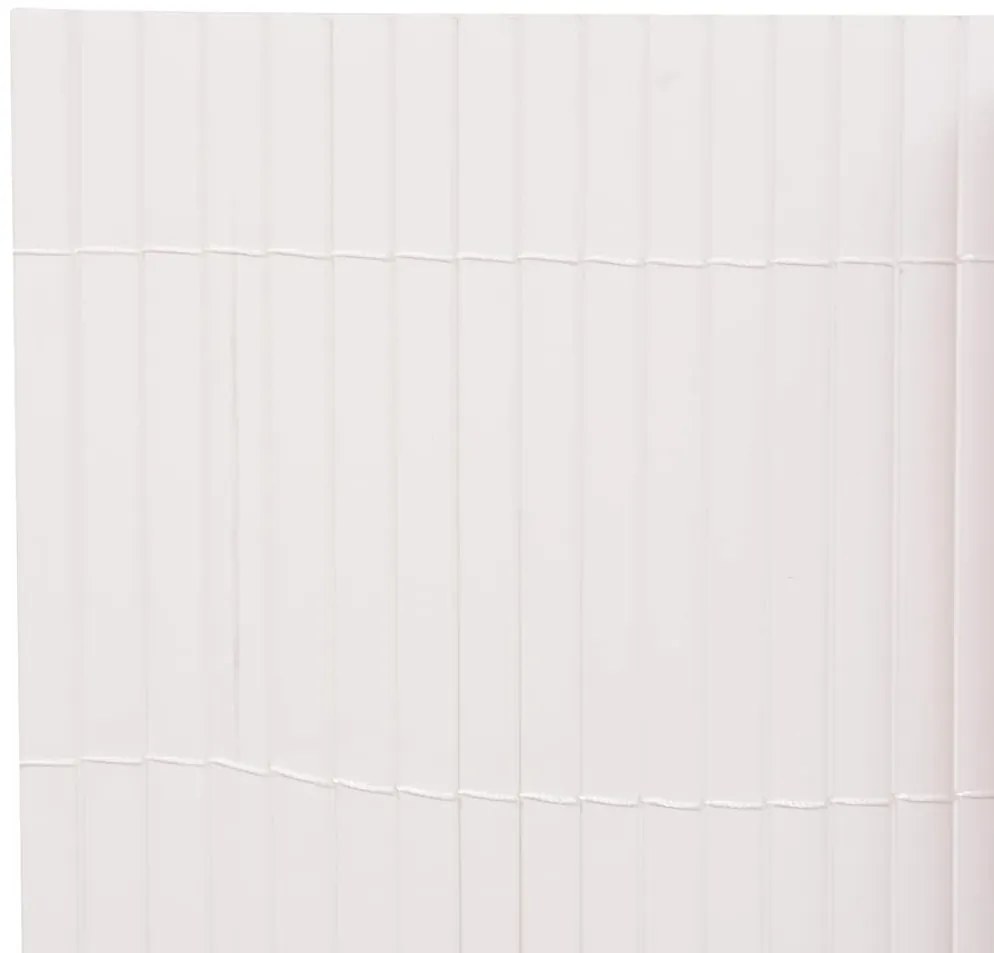 vidaXL Περίφραξη Κήπου Διπλής Όψης Λευκή 90 x 400 εκ.