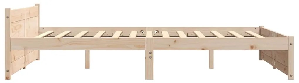vidaXL Πλαίσιο Κρεβατιού 150 x 200 εκ. Μασίφ Ξύλο King Size