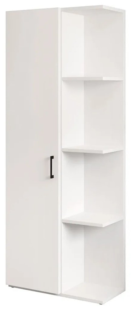 Ράφι μπάνιου Trenton 137, Άσπρο, Εντοιχισμένη, 170x52x22cm, Πλαστικοποιημένη μοριοσανίδα