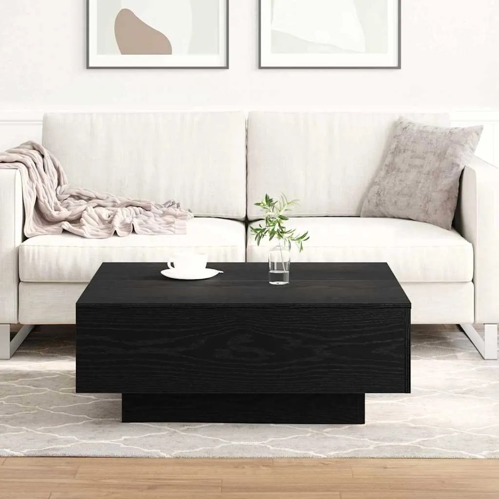 vidaXL Τραπεζάκι σαλονιού Μαύρη δρυς 80 x 80 x 31 cm