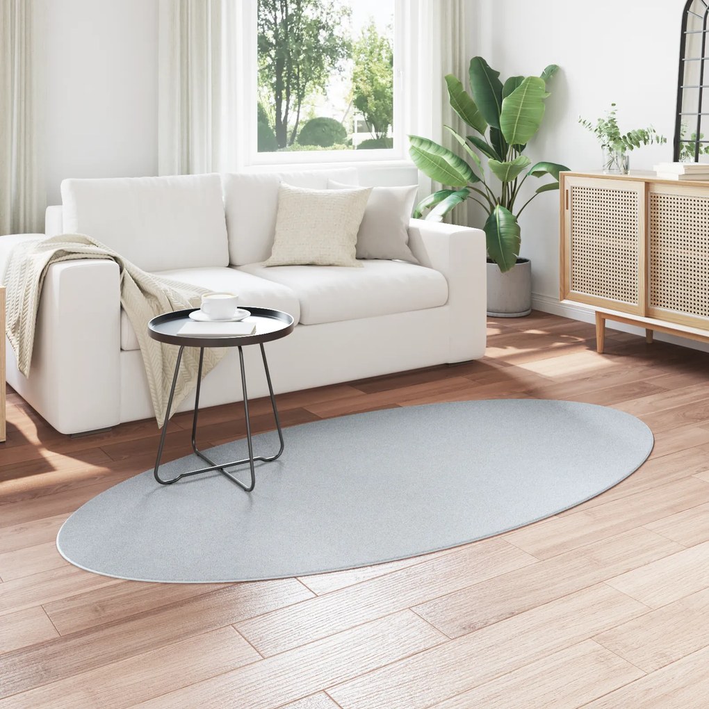 vidaXL Χαλί "HUARTE" Γκρι 100x200 εκ. Ωοειδές