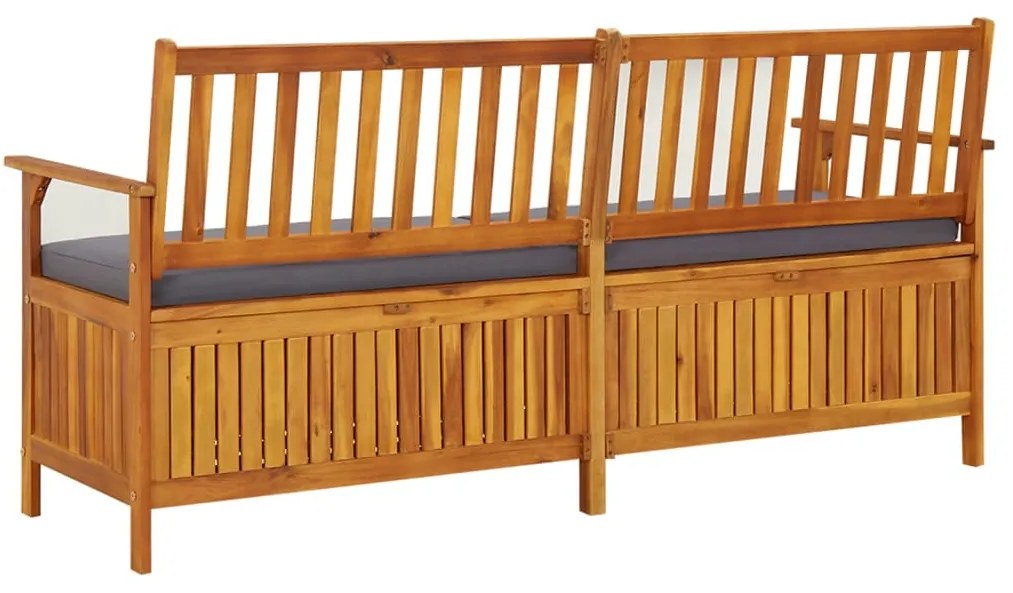 vidaXL Πάγκος Αποθήκευσης 170 εκ. από Μασίφ Ξύλο Ακακίας Με Μαξιλάρι