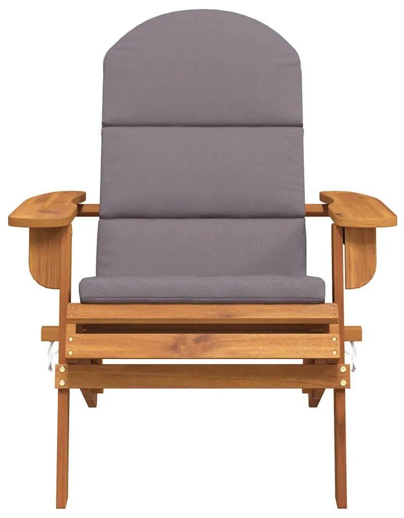 vidaXL Καρέκλα Κήπου Adirondack με Μαξιλάρια από Μασίφ Ξύλο Ακακίας